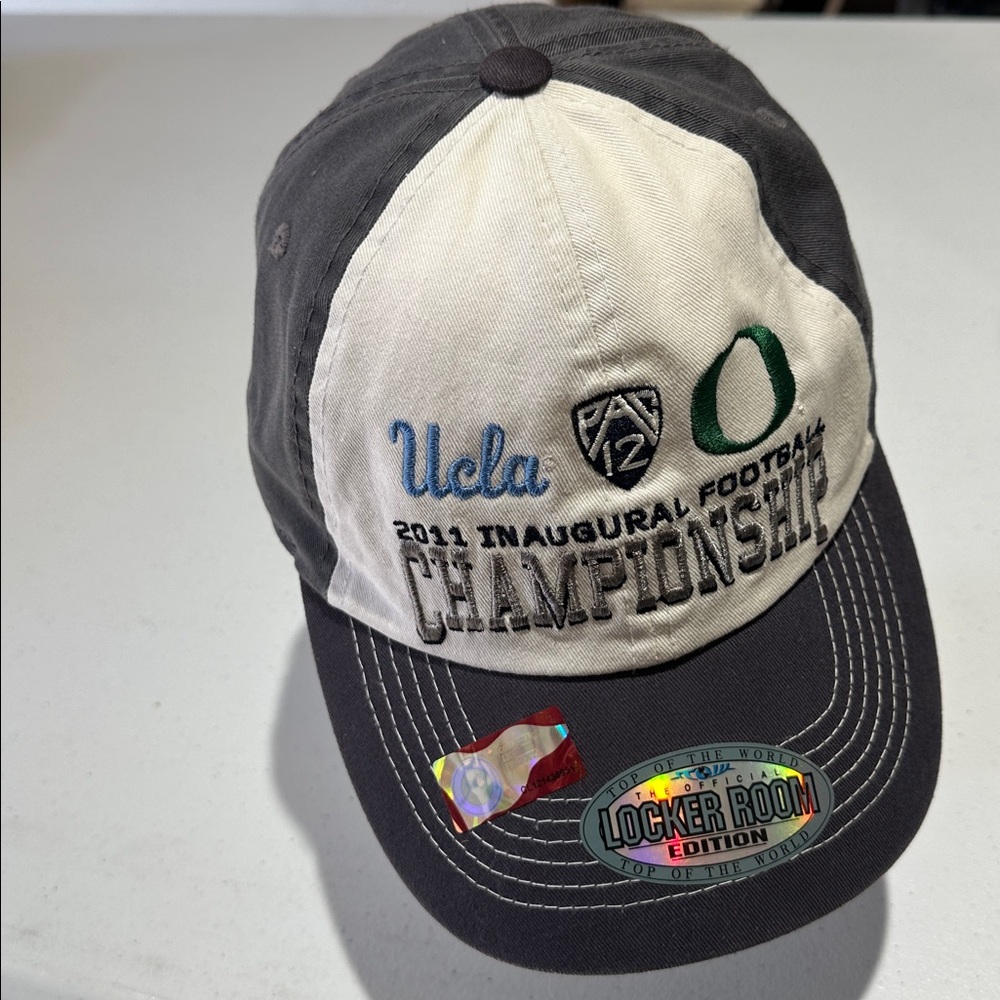 Vintage 2011 Pac12 inaugural football champ hat - UCLA vs Oregon Ducks NWT